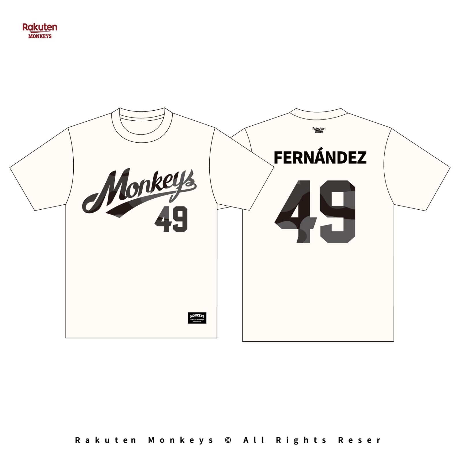 2026 Monkeys 背號短T #49 威能帝