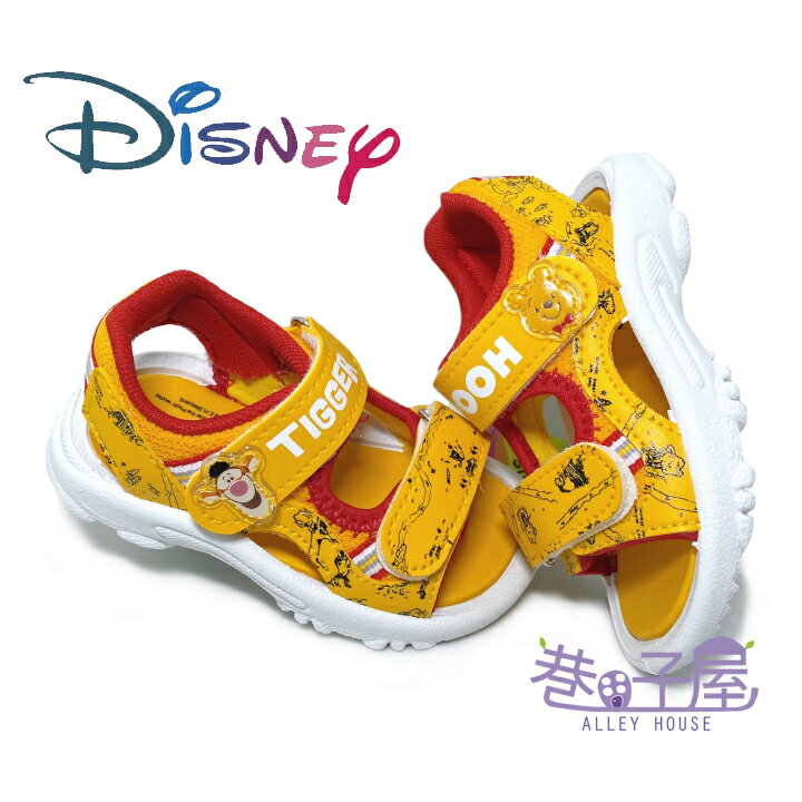迪士尼DISNEY 童款小熊維尼運動涼鞋 [D520015] 黃 MIT台灣製造【巷子屋】
