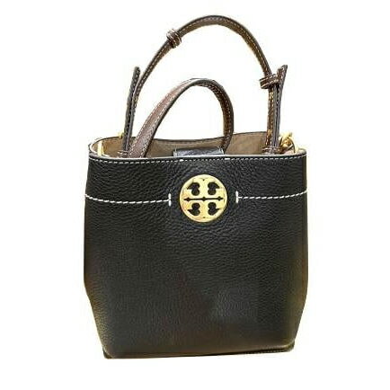 精選★TORY BURCH Felix 時尚簡約金屬徽標Logo可調節肩帶牛皮革 女款水桶包單肩斜挎包 144031~【母親節禮物★菲尼斯 國際精品3折起 春夏新品 換季下殺】