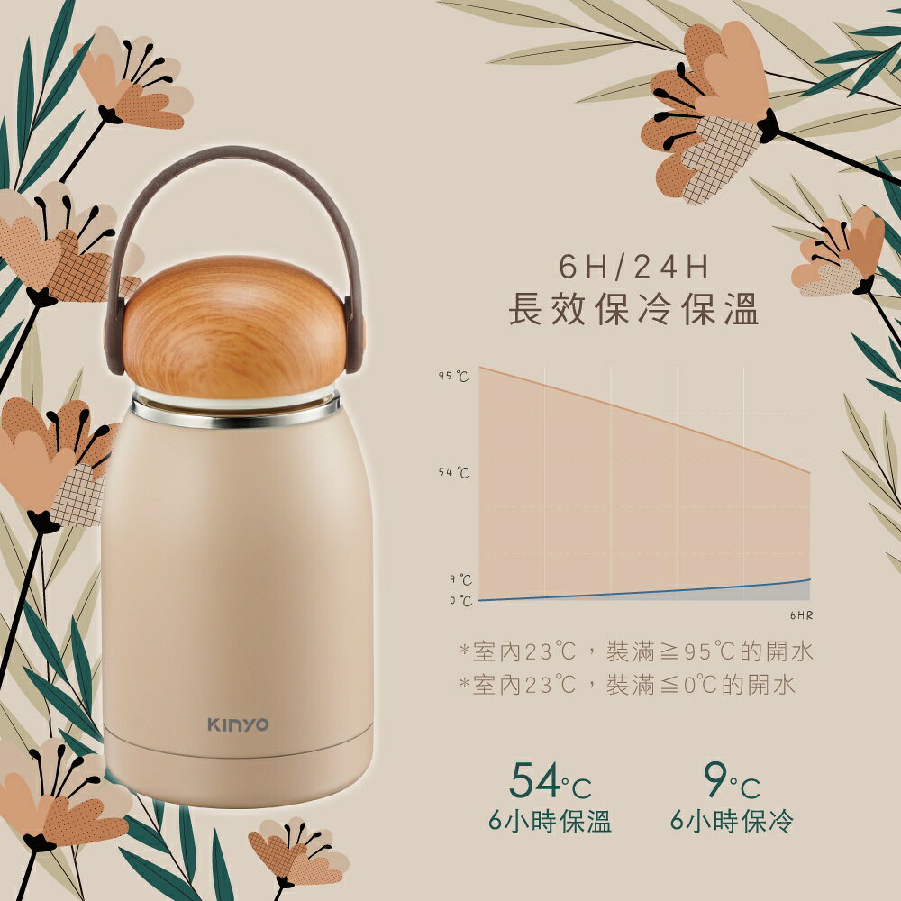 【KINYO】304不鏽鋼隨行保溫杯 320ml (KIM) 3