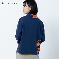 a la sha 阿財立領撞色上衣 a la sha 阿財立領撞色上衣