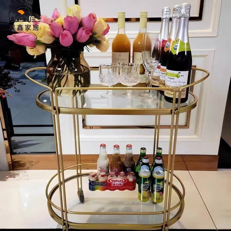 工廠直銷 免運 可移動茶几桌 小推車 客廳沙發邊幾 邊桌 北歐家用移動餐車商用ktv酒店小推車餐廳點心酒水茶水蛋糕送餐全館八折 店長推薦 h5616