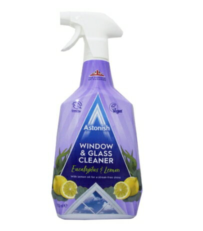 ASTONISH 玻璃清潔劑 窗戶清潔 家用 檸檬香味 750ml 透亮 乾淨 #10219【299免運領券再享折扣】