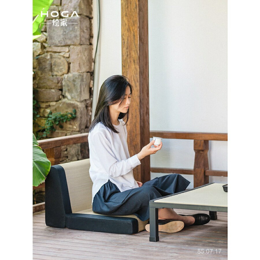 免運熱銷 榻榻米椅子定製無腳靠背椅和室椅坐墊日式椅傢用懶人可折疊矮椅子 全新齣貨