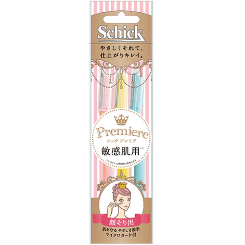 【Schick舒適牌】臉部修容刀 敏感肌用 3入裝