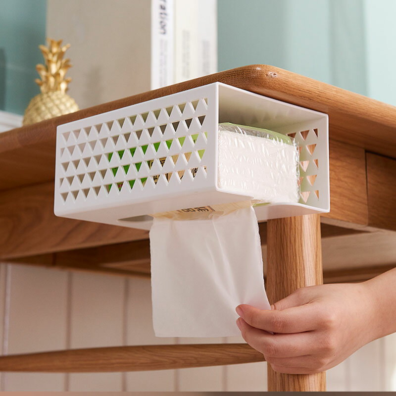 網紅紙巾盒創意家用免打孔抽紙盒廚房掛式紙巾架客廳餐巾紙收納盒