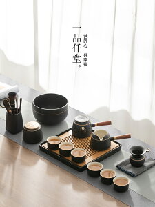 一品仟堂馨晨功夫茶具套裝家用客廳陶瓷輕奢現代簡約干泡茶盤禮盒
