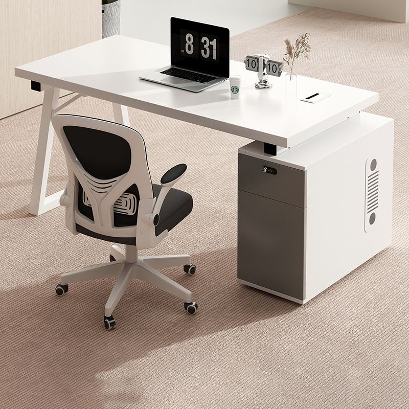 辦公桌家用簡約現代臺式電腦桌簡易桌椅組合辦公室員工位職員桌子