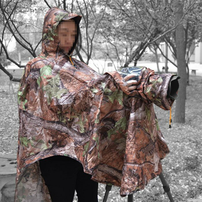 【EC數位】迷彩 專業可分體式攝影雨衣 單反相機防塵罩 防雨罩 單反相機防雨罩 遮雨衣 攝影雨衣