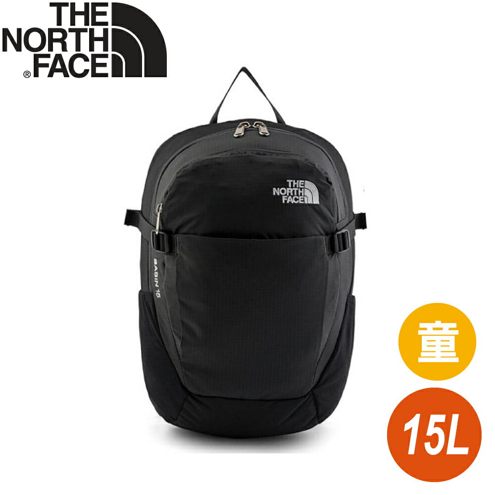 【The North Face 15L 兒童雙肩包《黑》】87SJ/多功能耐磨減震/後背包/上學書包