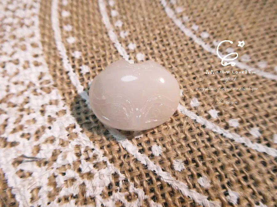 白兔毛狐狐 白兔毛 水晶飾品 晶晶工坊-love2hm 46211 0