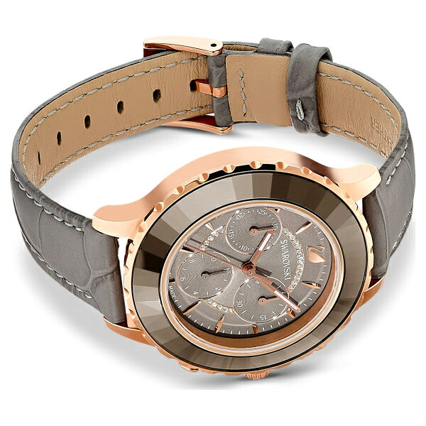 Swarovski 施華洛世奇 Octea Lux Chrono 時尚三眼計時女錶 / 5452495 灰x玫瑰金 39.5mm｜樂天領券現折 ...