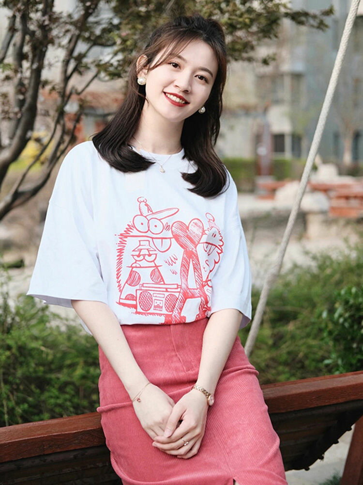 短袖裙裝韓劇女主成套搭配俏皮女裝活潑半身裙時尚兩件套裝夏季新款