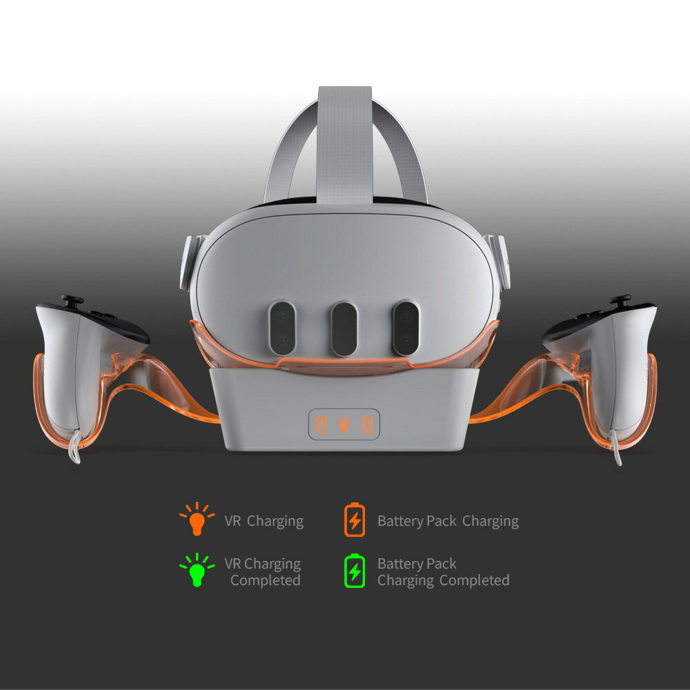 新款Qculus Quest 3 VR充電座品牌一體無線VR充電座配件TY3835