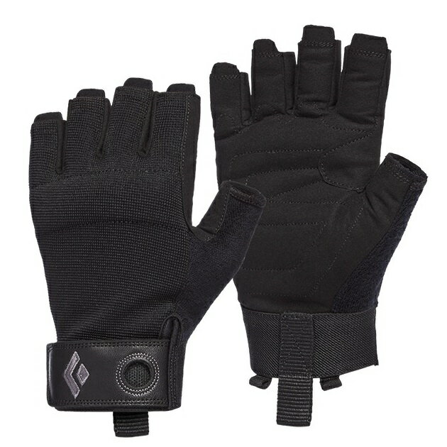[ Black Diamond ] 男 Crag Half-Finger 耐磨確保半指手套 黑 / 登山 攀巖 / BD801864