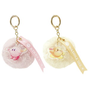 【日本正版】星之卡比 鑰匙圈 吊飾 絨毛吊飾 毛毛球鑰匙圈 包包吊飾 卡比之星 Kirby