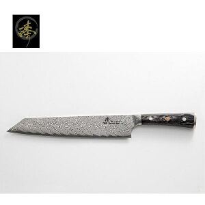 〔臻〕240mm 劍型廚師刀 (烏木柄、德國進口大馬士革鋼) DAKC87-2BJ