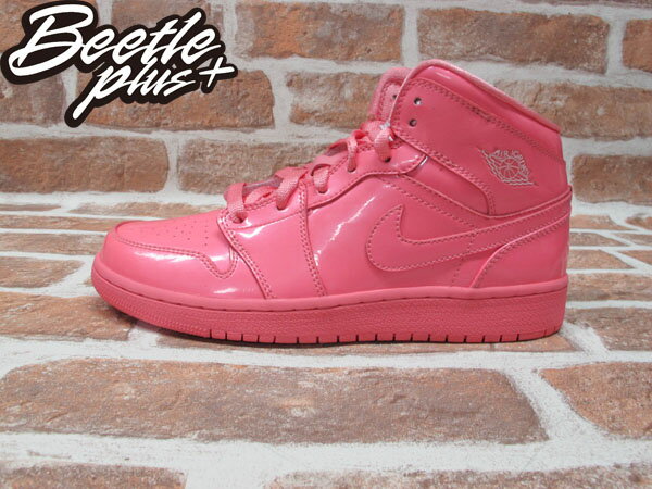 西門町實體店 全新 NIKE GIRLS AIR JORDAN 1 PHAT GS ICE PACK 草莓 冰淇淋 粉紅色 亮皮 322678-661