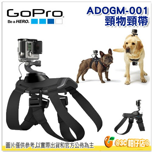 GoPro ADOGM-001 寵物頸帶 公司貨 HERO3 HERO4 寵物綁帶 Fetch Dog Harness