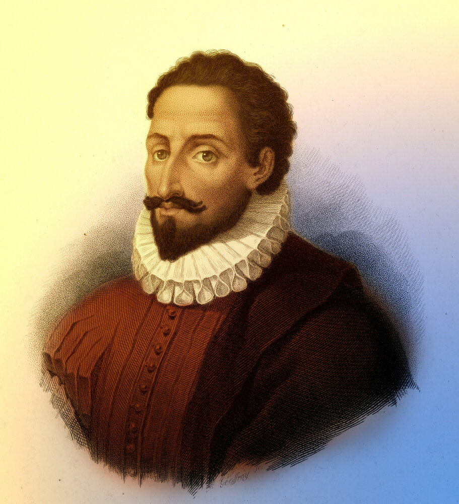 Posterazzi: Miguel de Cervantes Spanish Author Rolled Canvas Art ...