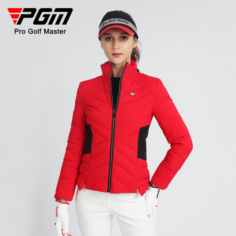 【元素運動】PGM新款高爾夫服裝 女士羽絨服 白鴨絨秋冬季長袖 保暖外套