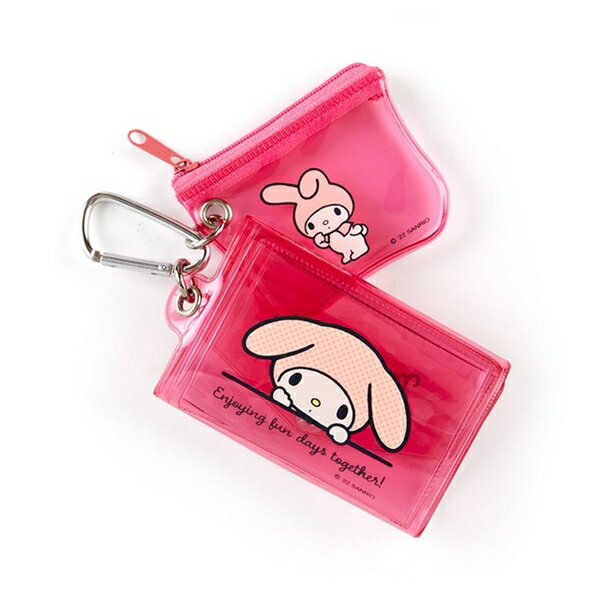 【震撼精品百貨】My Melody 美樂蒂~日本SANRIO三麗鷗 美樂蒂迷你果凍錢包2入組附扣(桌前款)*34065