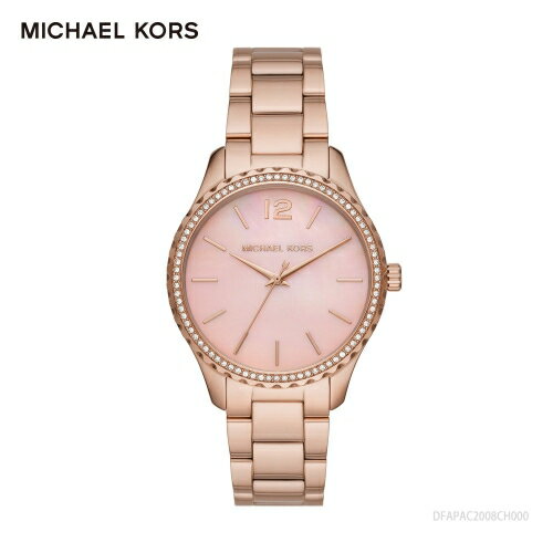 送禮首選★MICHAEL KORS優雅玫瑰金粉色時尚腕錶MK6848 附提袋【全館滿額折價★APP下單點數4倍送】線上購買享 實體門市同步服務