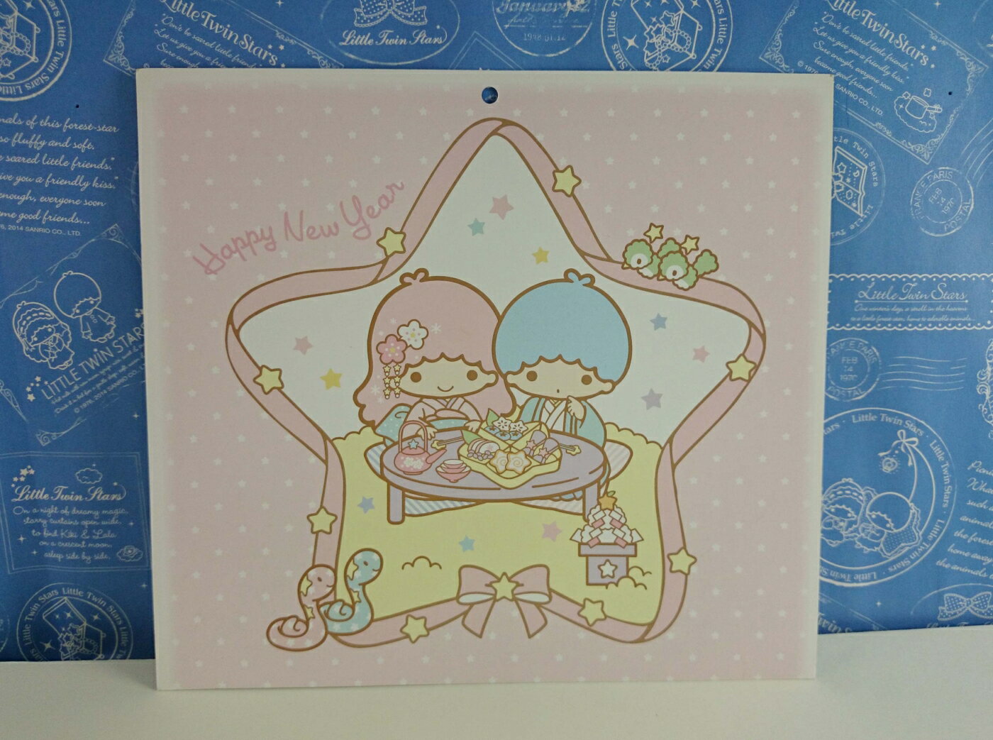 【震撼精品百貨】Little Twin Stars KiKi&LaLa 雙子星小天使 造型卡片 白點 粉 震撼日式精品百貨