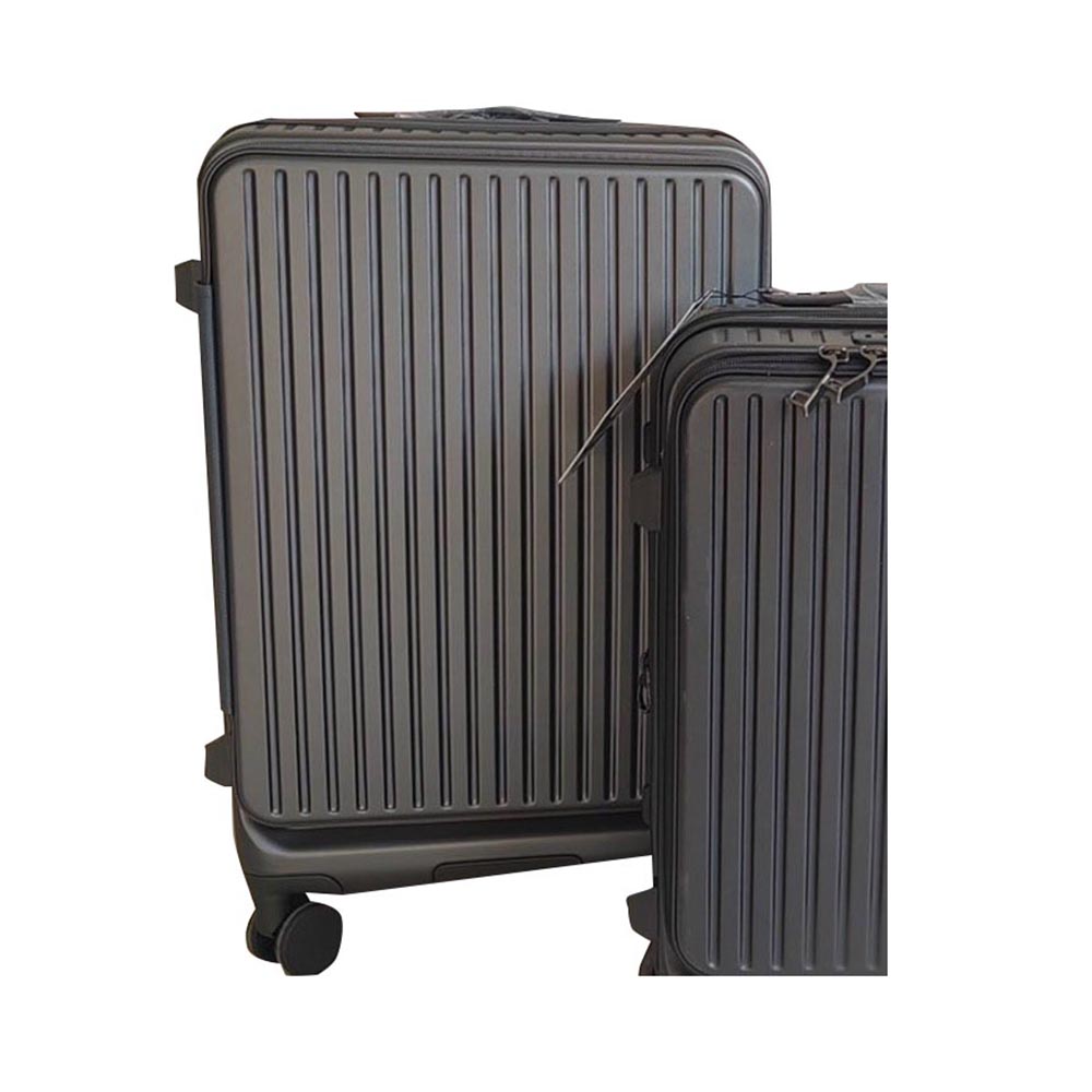 ~雪黛屋~BOTOLON 行李箱前開防爆加大拉鍊PC+ABS海關鎖360度飛機輪W272 7