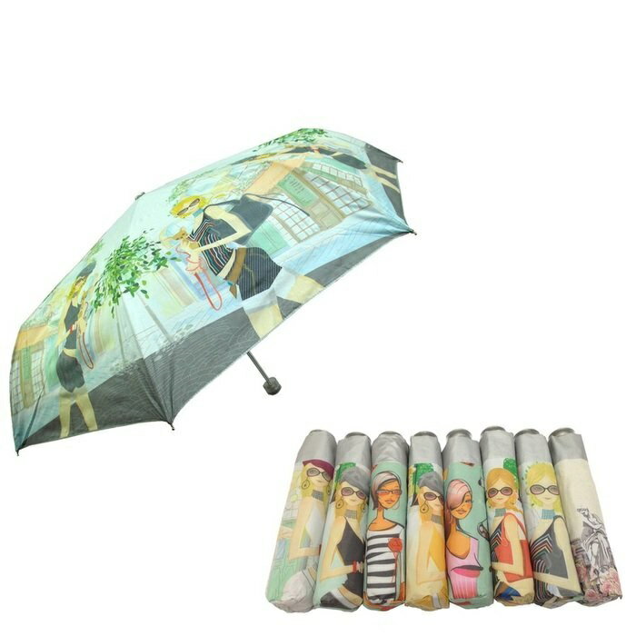 【海夫生活館】輕量 城市女孩 三折傘 雨傘(Lv0046) 共八款 1