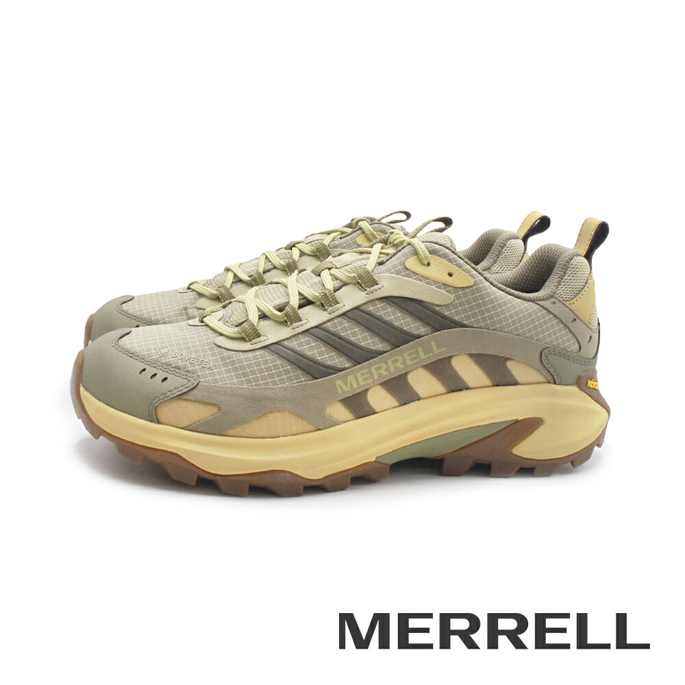 MERRELL(男)MOAB SPEED 2 GORE-TEX防水登山健行鞋 男鞋-草綠色