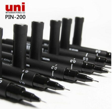 三菱 uni 代針筆 pin 04-200 (0.4mm)