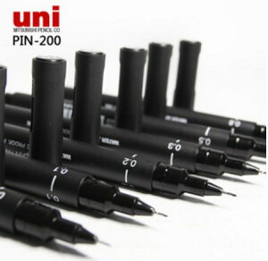 三菱 uni 代針筆 pin 06-200 (0.6mm) (黑)