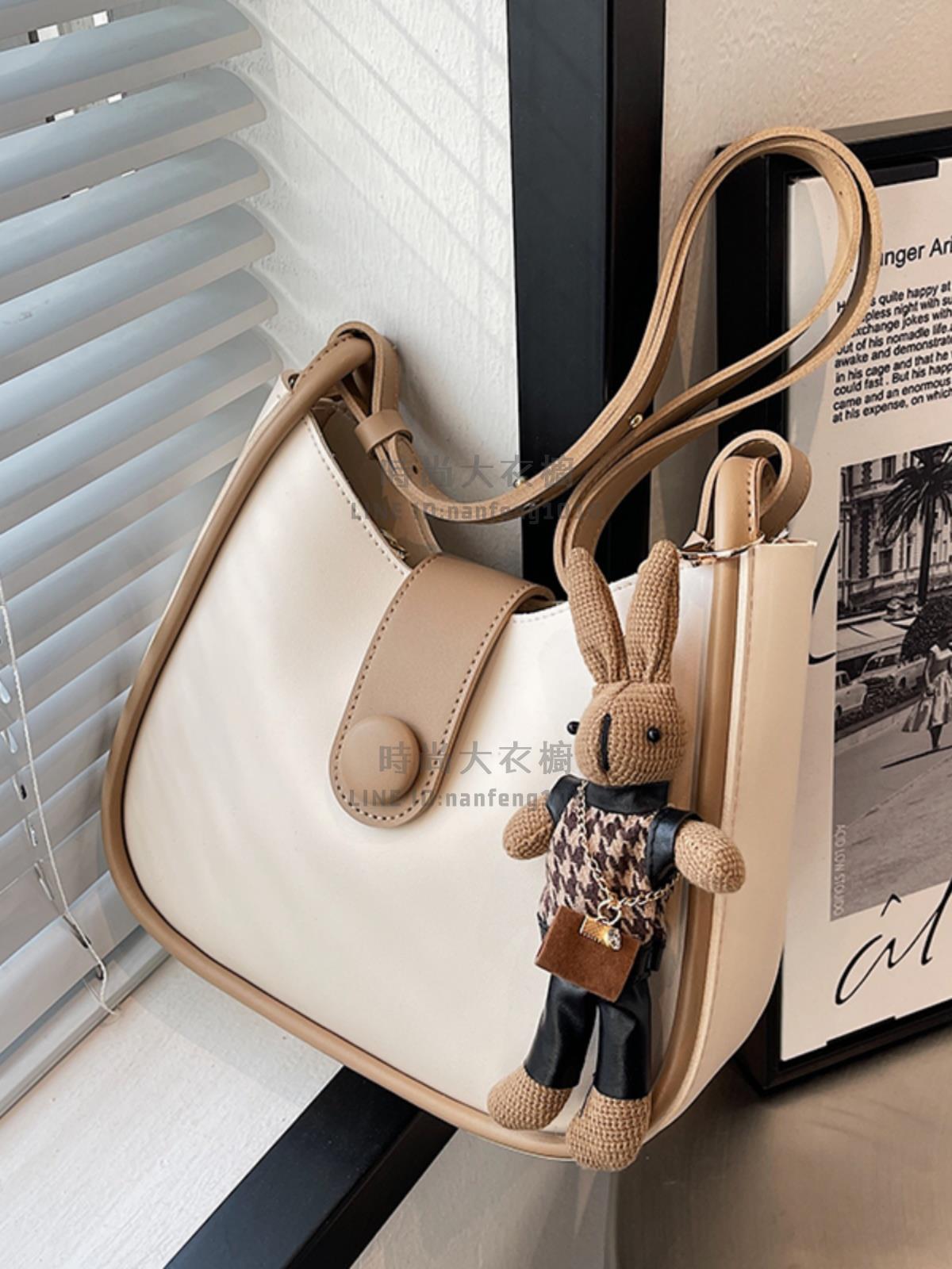 小包包女士側背包腋下水桶包高級感質感斜挎包百搭單肩包斜背包【時尚大衣櫥】 2