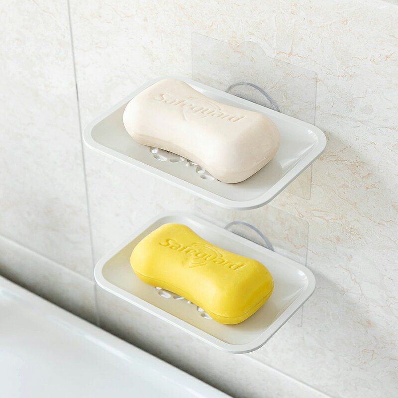 創意肥皂盒吸盤壁掛瀝水免打孔洗衣香皂盒衛生間可愛肥皂架香罩盒
