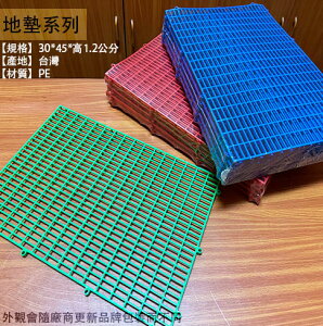 台灣製造 DIY 組合 地墊 30*45cm 十片 塑膠 浴室墊 防水墊 止滑墊 防滑 寵物 防滑板 組合墊 排水板