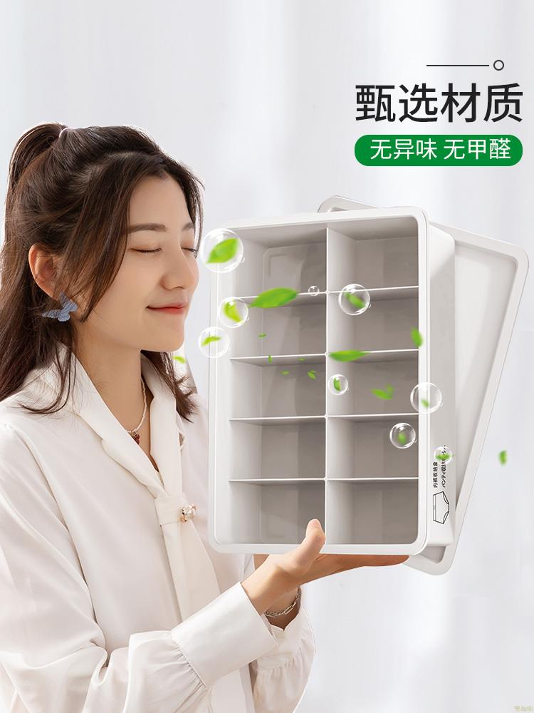 內衣收納盒整理箱家用衣櫃放內褲襪子神器宿舍衣物三合一分格盒子