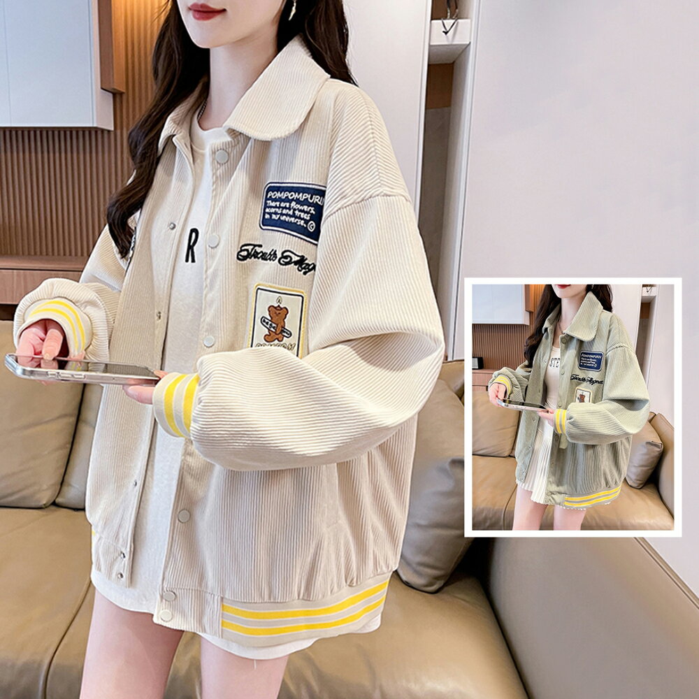 ＊ORead＊燈芯絨棒球外套(3色S~2XL)