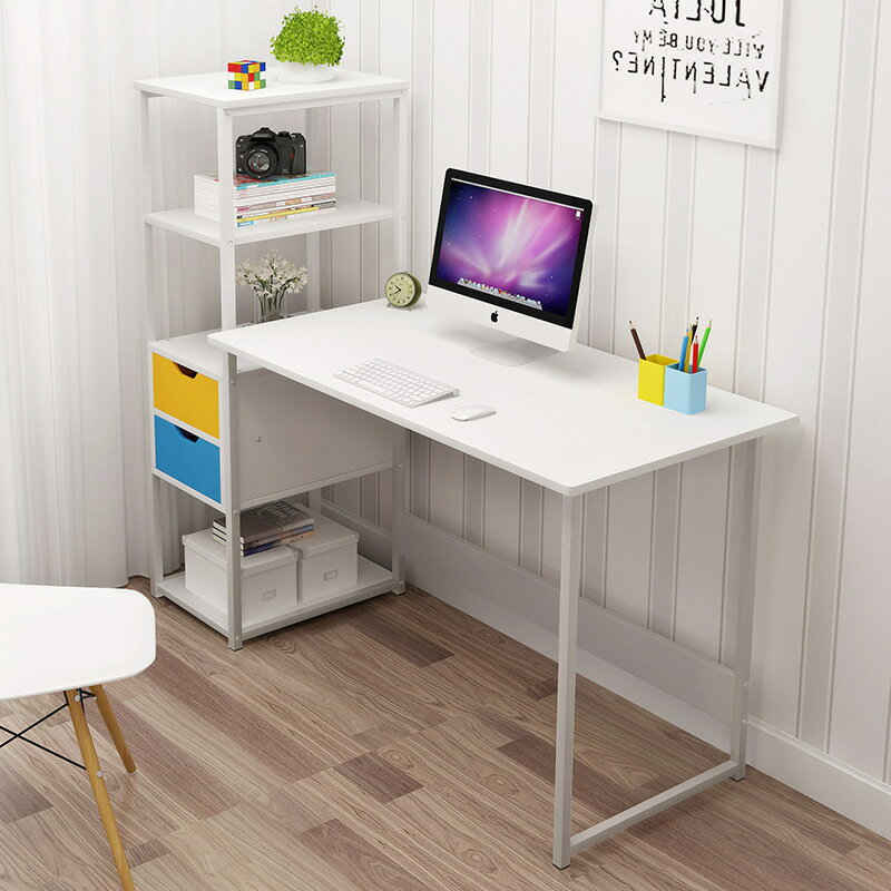 電腦臺式桌電腦桌簡易小桌子臥室簡約現代學生寫字桌書桌書架組合