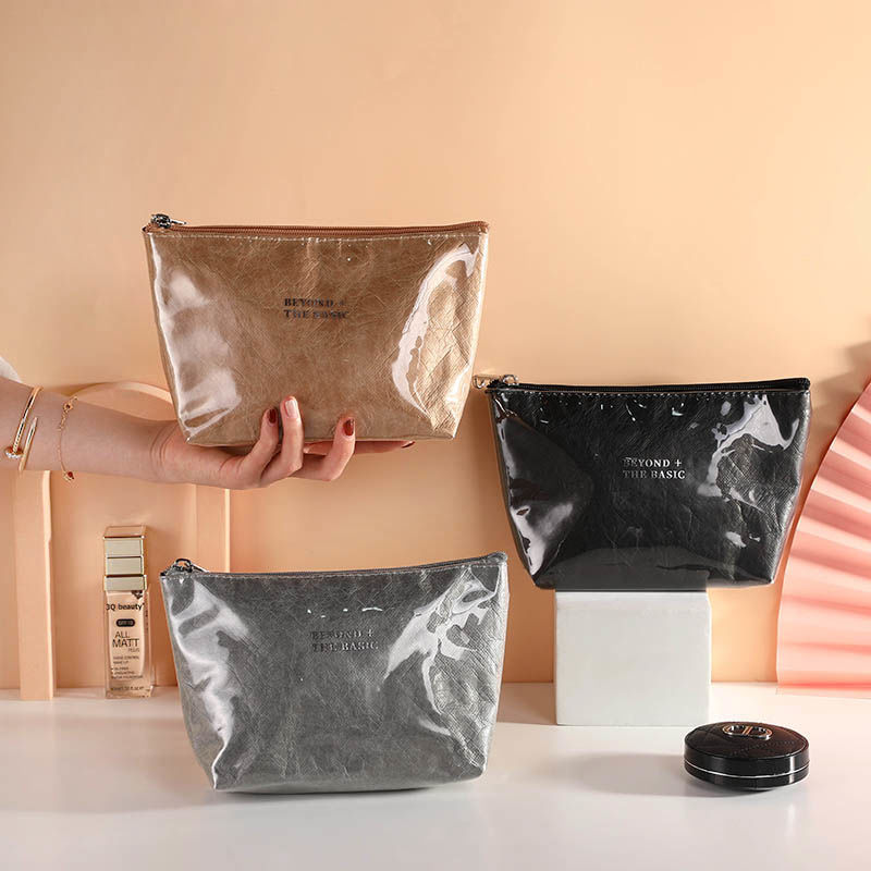 杜邦紙化妝包簡約TPU化妝包女生化妝旅行包收納包 防水收納大容量