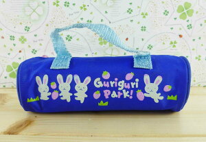【震撼精品百貨】San-X動物家族 兔子 筆袋-藍草莓 震撼日式精品百貨