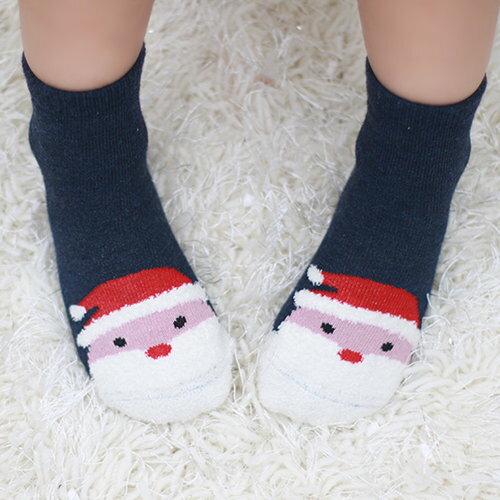 童襪 寶寶襪 聖誕立體短襪 嬰兒襪 防滑襪 0-4歲 CA1191 好娃娃
