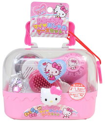 X射線【C013467】Hello Kitty 化妝玩具附手提盒,扮家家酒/髮飾/家家酒/飾品配件/玩具/婦幼