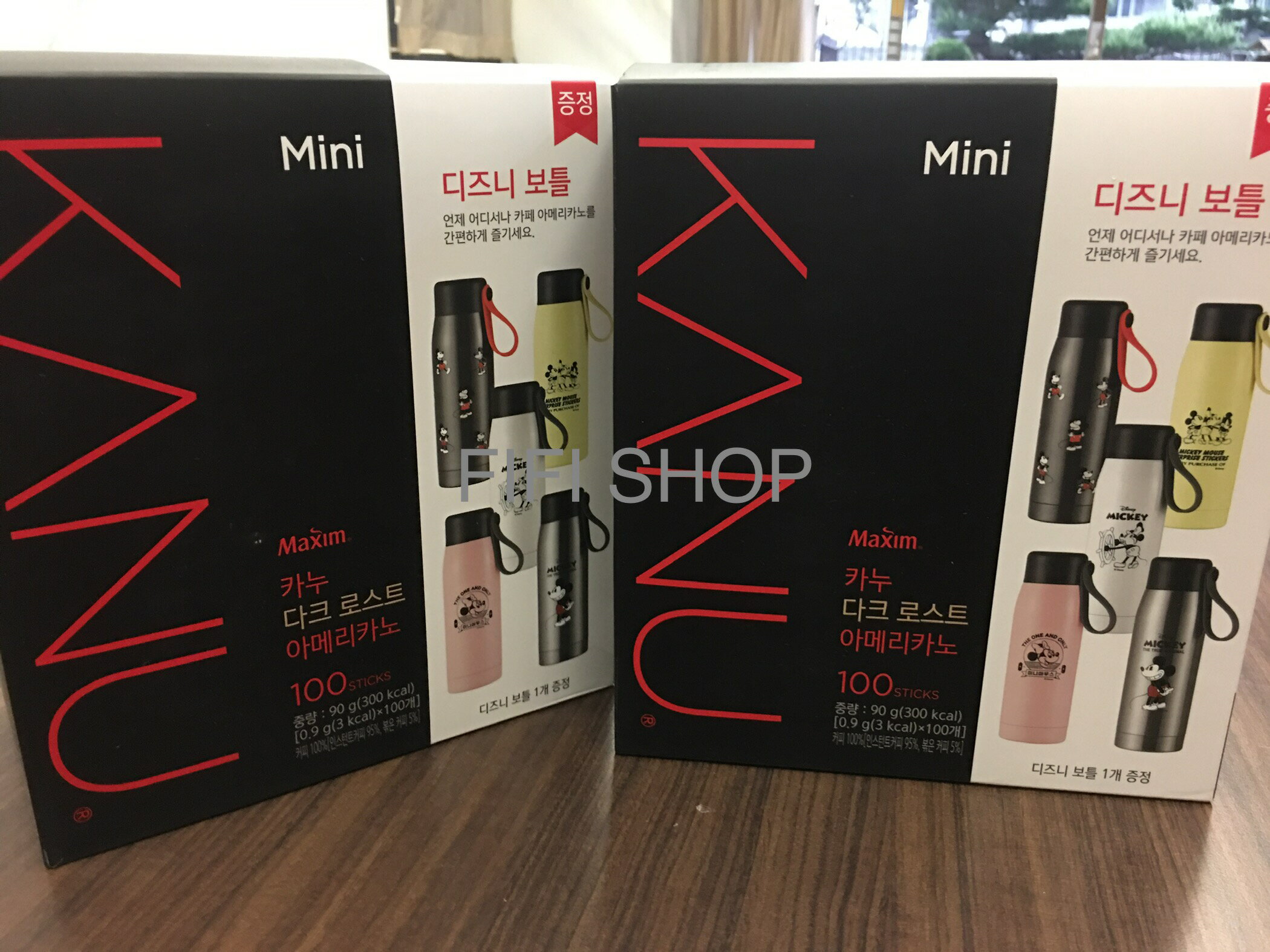 預購 韓國 KANU 美式無糖黑咖啡100入(DARK)+迪士尼保溫杯 [FIFI SHOP]