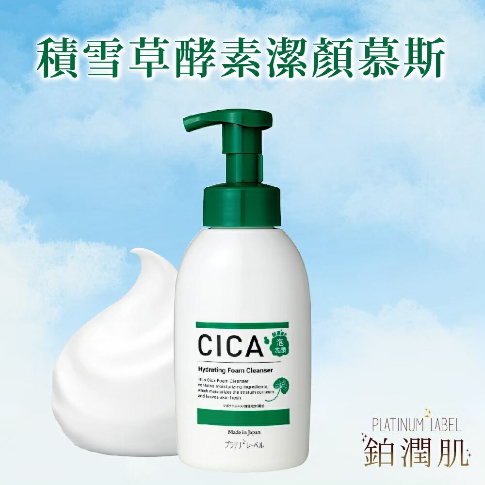 【鉑潤肌】CICA 積雪草酵素潔顏慕斯 450ml 洗顏慕斯 洗面乳 洗臉慕斯 毛孔 洗臉 慕絲 日本進口