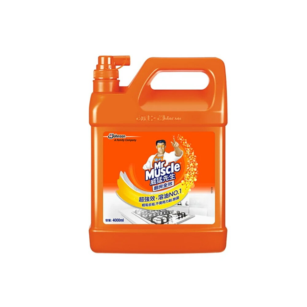 【史代新文具】威猛先生 廚房清潔劑加侖桶 (超強效4000ml)