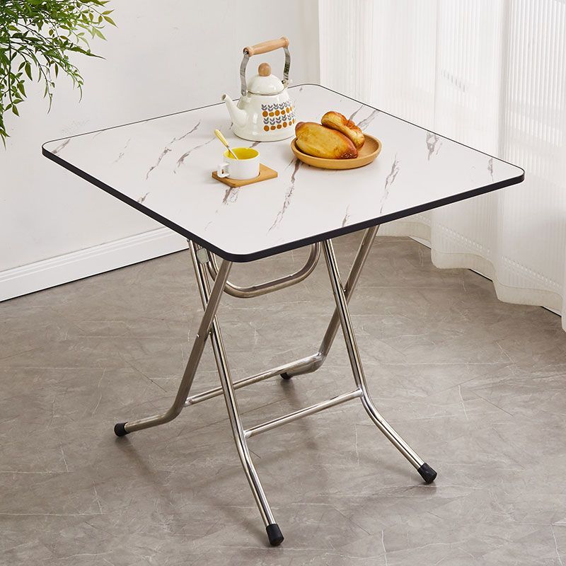 簡易吃飯飯桌方桌子折疊桌家用餐桌小戶型小方桌正方形可移動簡約