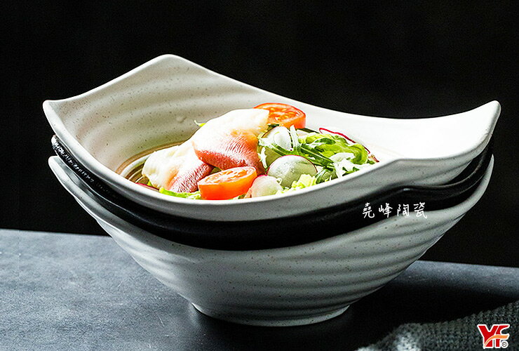 【堯峰陶瓷】日式餐具 綠如意系列 5.5吋|8吋 船型小菜碗(單入)小菜 湯品碗|冰品 水果 麥片碗|醬料碗|套組餐具系列|餐廳營業用|日式餐具系列