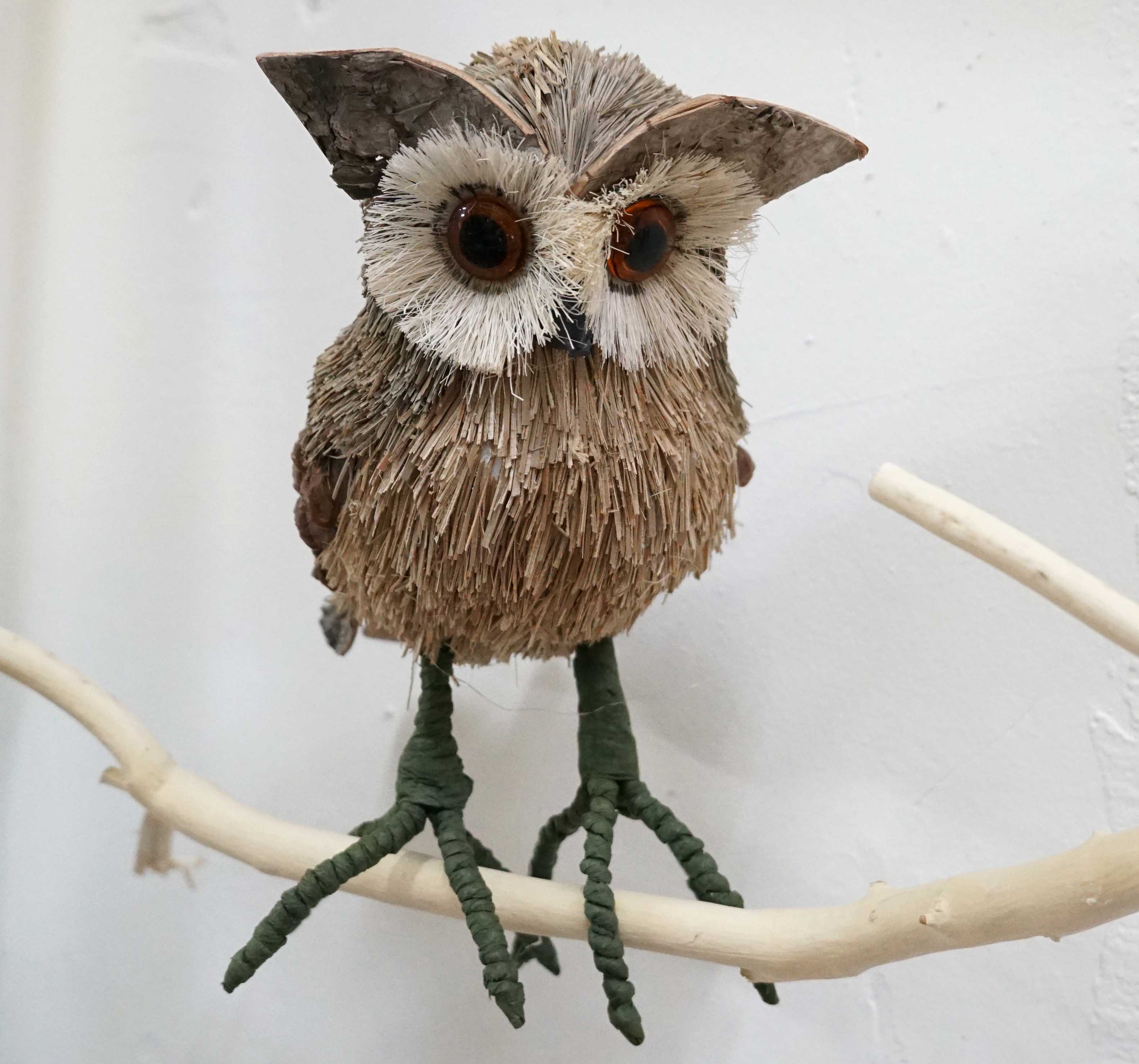 吊掛裝飾貓頭鷹擺件家居展廳服裝店特色店鋪仿真動物小飾品 2