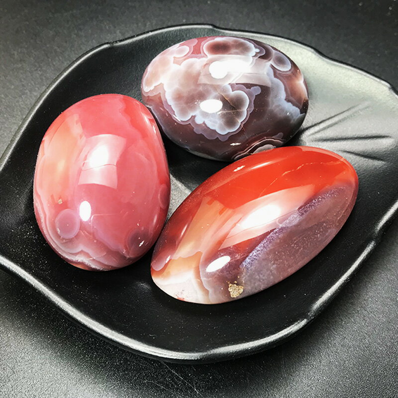 紅瑪瑙原石天然水晶原石小擺件纏絲玉髓瑪瑙石把玩件魚缸毛料蠶絲| 協貿